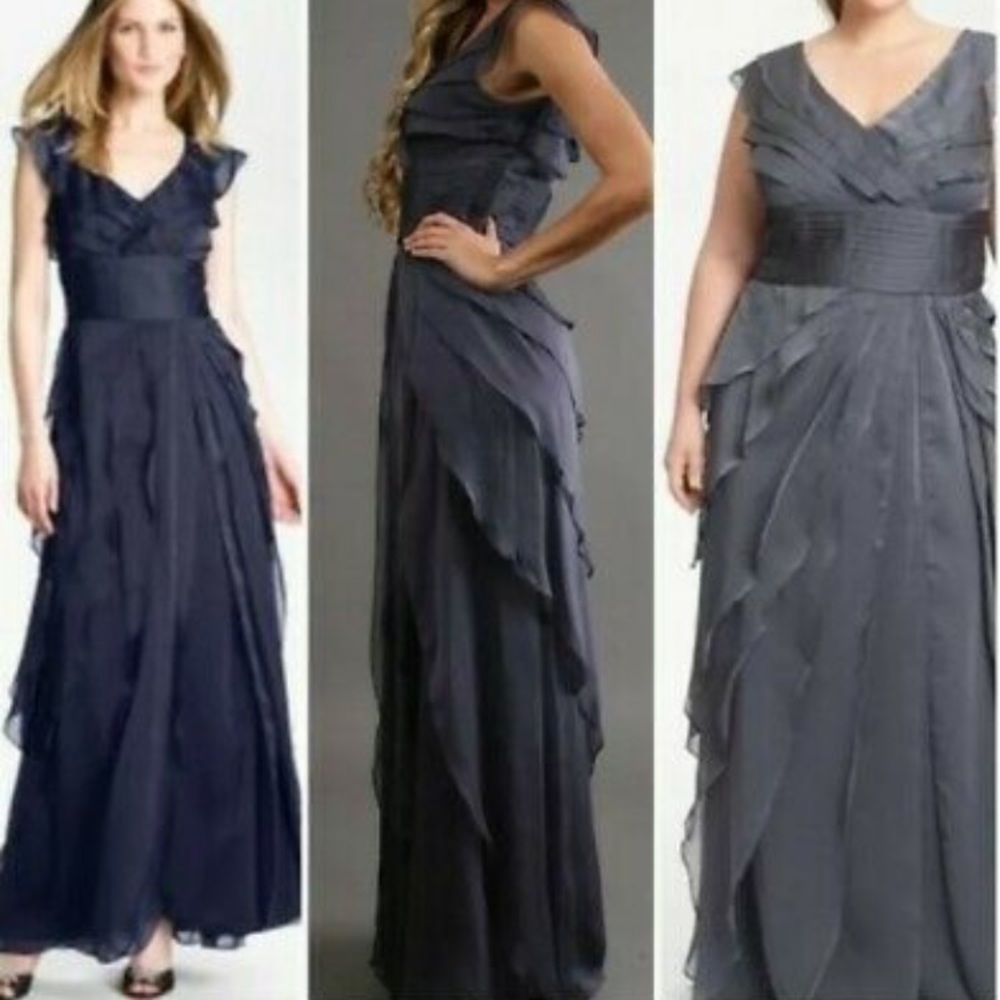Adrianna Papell Chiffon Petal Gown